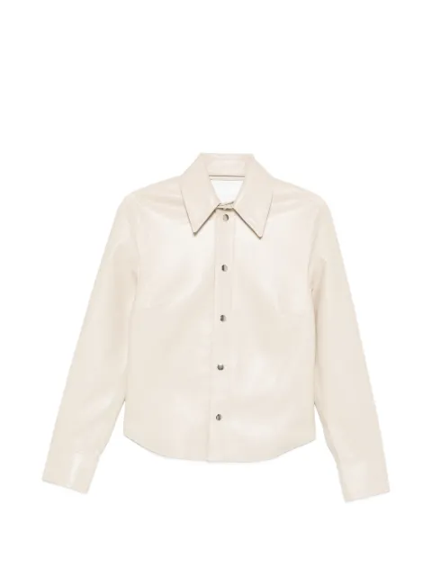 Nanushka cut-out shirt jacket Neutrals NW26PSTP00371