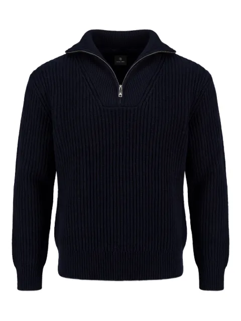 ANINE BING zip-up knitwear Blue A0911800NYA31