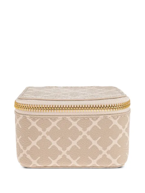 By Malene Birger geometric zipped makeup bag Neutrals 103354
