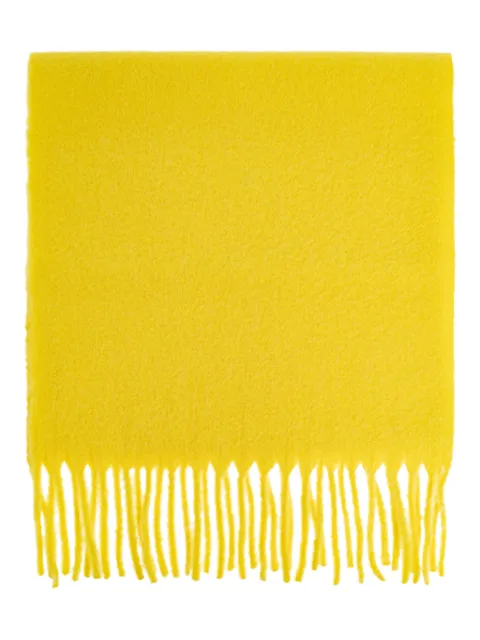 Issey Miyake fringed scarf Yellow IM58AD103