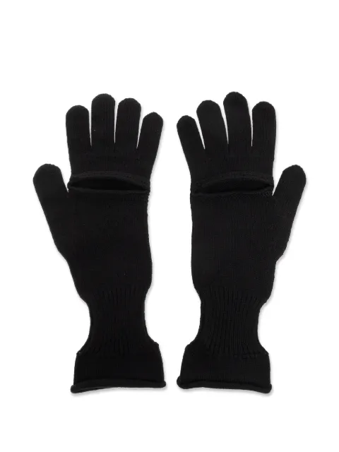 Issey Miyake cut-out gloves Black IM58AF105