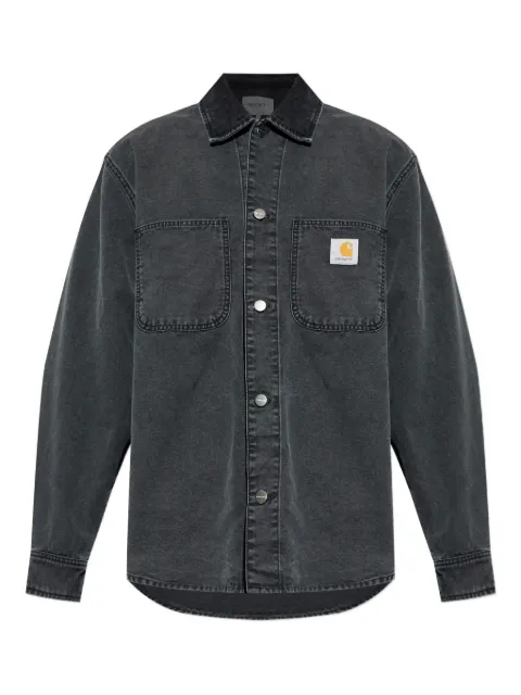 Carhartt WIP logo-patch pocket shirt Grey I036262