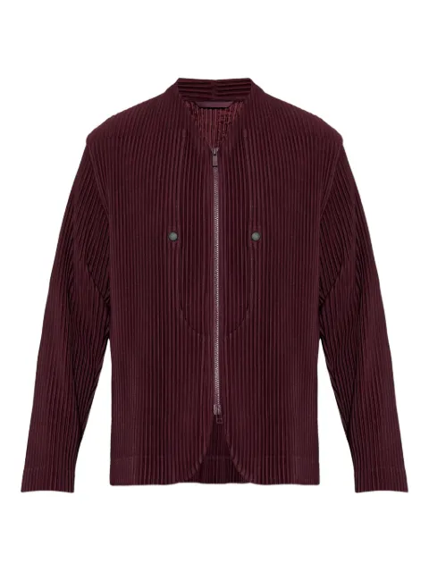Homme Plissé Issey Miyake Quarry zip-up jacket Red HP58JC300
