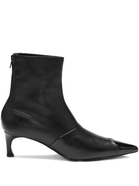 ROTATE BIRGER CHRISTENSEN pointed-toe leather boots Black 115993100