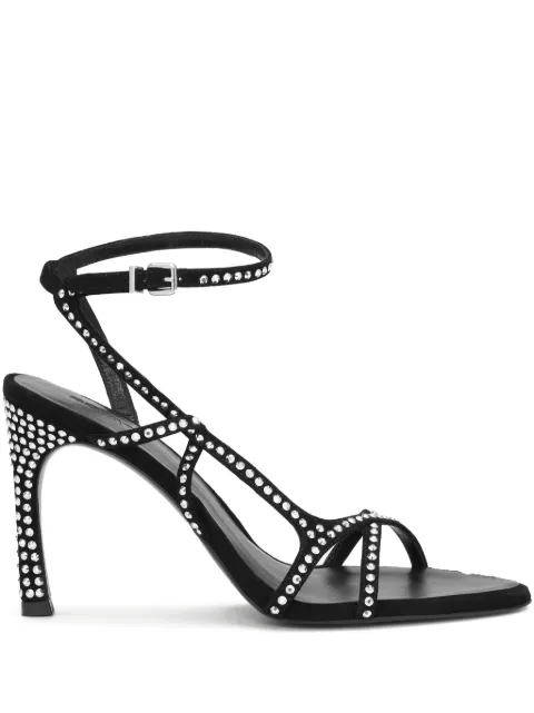 ROTATE BIRGER CHRISTENSEN rhinestone-embellished sandals Black 1160552782