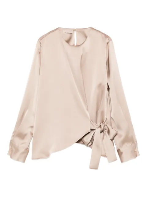 Blanca Vita knot-detail blouse Neutrals CESTA1334