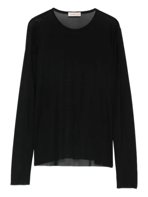 Blanca Vita long-sleeve crew-neck top Black TIRILA6724