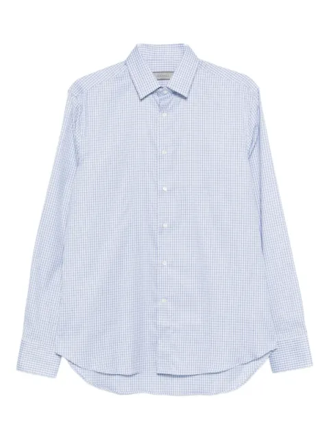 Canali checked shirt Blue CCL70A1GD03620