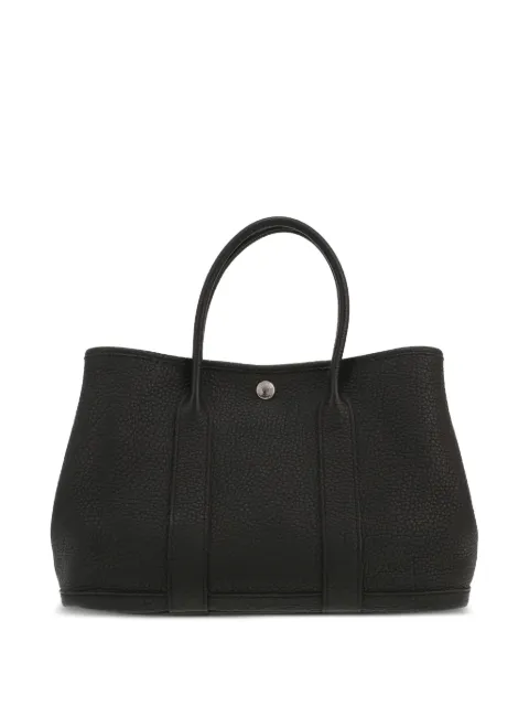 Hermès Pre-Owned 2019 Garden Party leather tote bag Black 426176