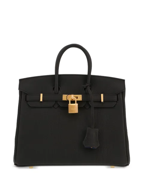 Hermès Pre-Owned 2025 Birkin 25 leather tote bag Black 426027