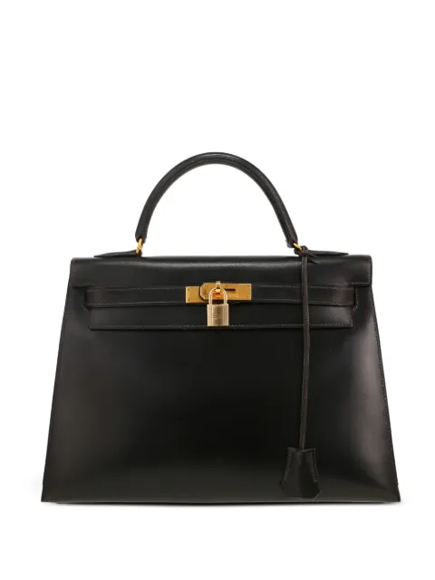 Hermès Pre-Owned 1993 Kelly 32 removable-handle handbag Black 413645