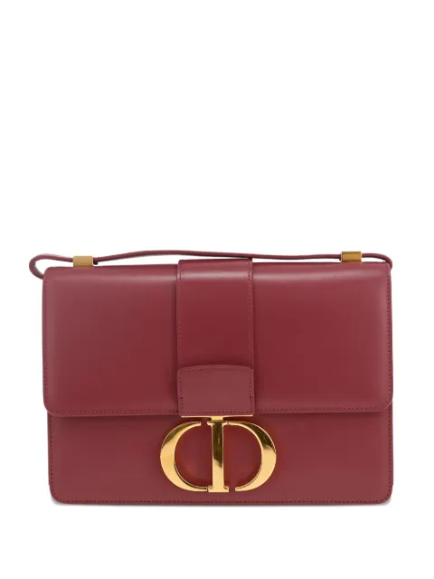 Christian Dior Pre-Owned 2020s 30 Montaigne leather logo-detail handbag Red 411821