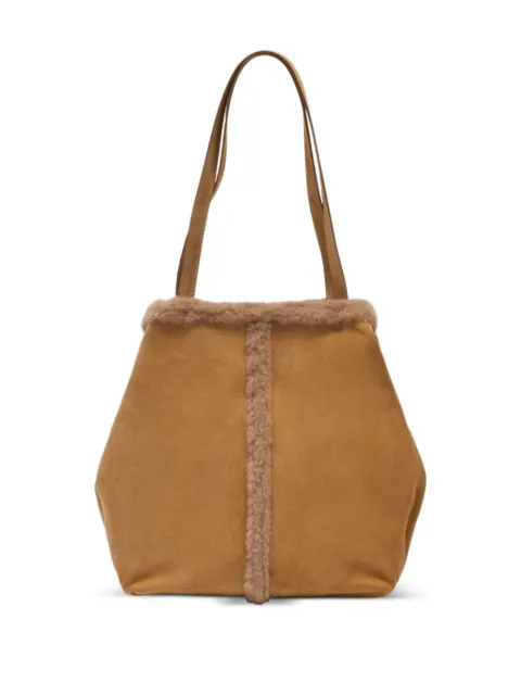 Vanessa Bruno smooth top-handle shopper bag Brown 5HVD10V40873123