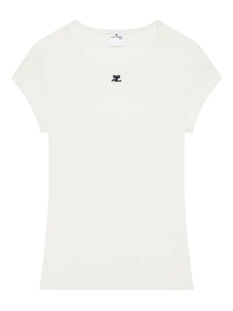 Courrèges logo T-shirt White 126JTS240JS0203