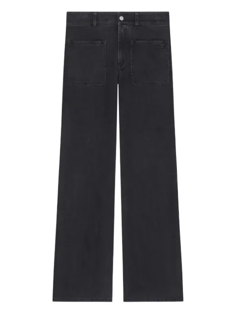 Courrèges button-fastening pocket jeans Black 126DPA689DE0059