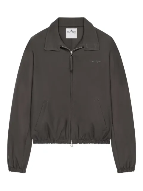 Courrèges zip-up cotton jacket Grey 126CBL327CO0134