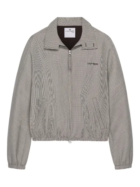 Courrèges zip-up pattern jacket Neutrals 126CBL327WO0145