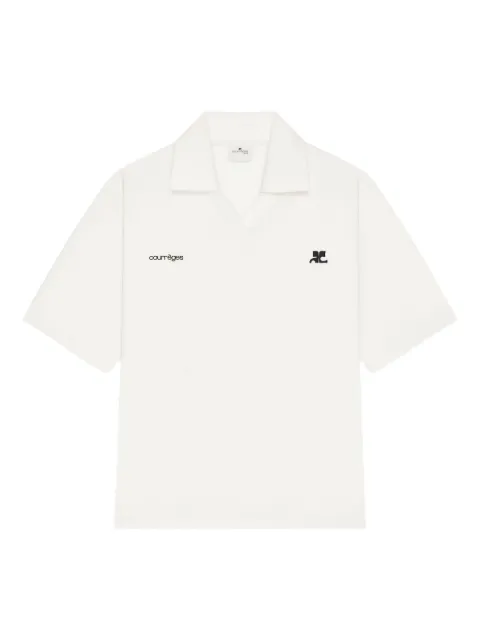 Courrèges logo polo shirt White 126JPO059JS0195