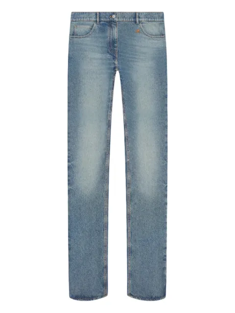Courrèges logo patch jeans Blue 126DPA673DE0058