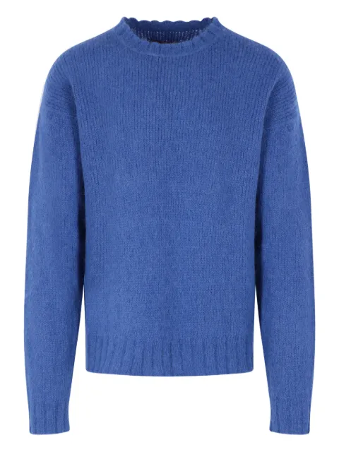 monitaly ribbed crew-neck sweater Blue M328386BLUE