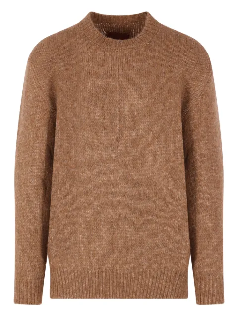 monitaly crew-neck sweater Brown M328402ALPACABROWN