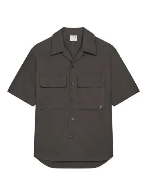 Courrèges Pocket short-sleeve shirt Grey 126CCH124CO0134