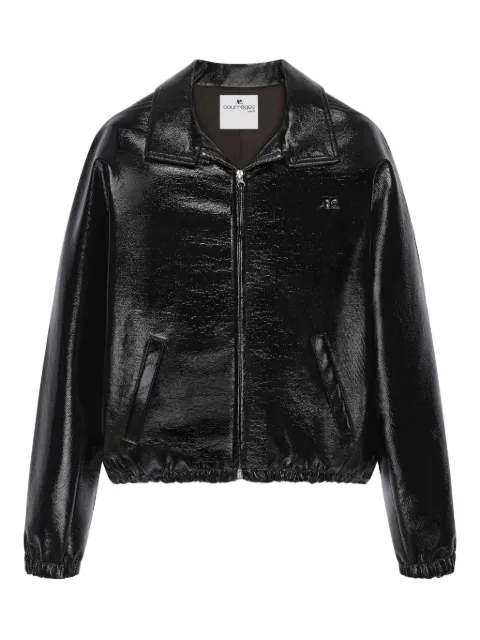 Courrèges pockets zip-up jacket Black 126CBL341VY0014