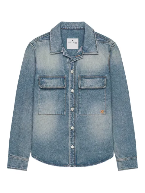 Courrèges pocket denim shirt Blue 126DCH123DE0058