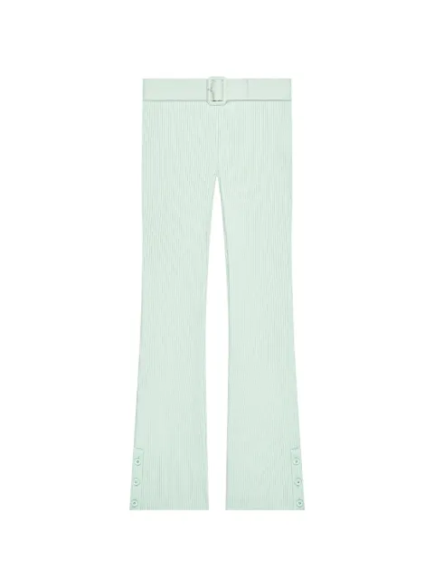 Courrèges belted ribbed-knit trousers Green 126MPA677FI0001