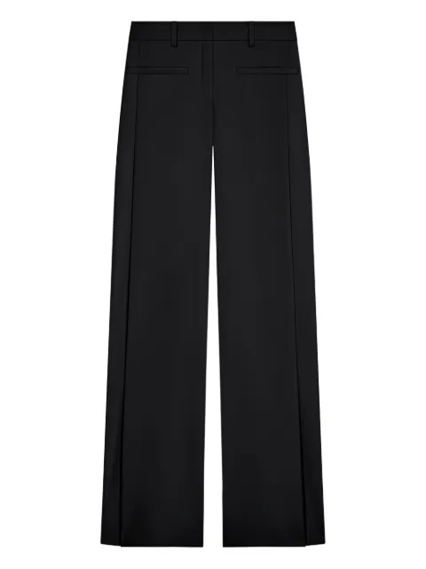 Courrèges logo pleated trousers Black 126CPA450PL0159