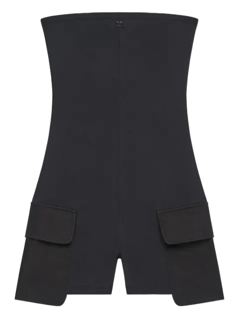Courrèges two-pocket playsuit Black 126JCB050PA0043