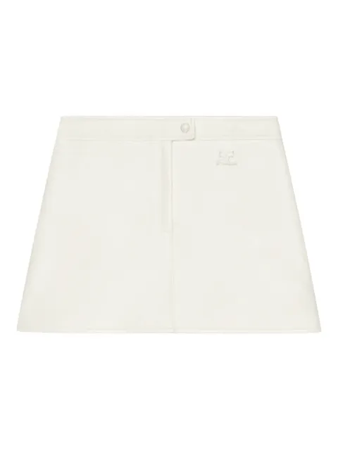 Courrèges logo mini skirt White 126CJU352VY0014