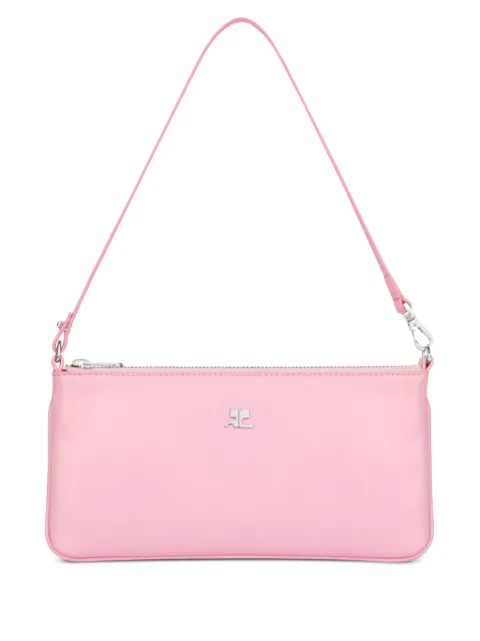 Courrèges zipped leather pouch Pink 126GPM035CR0011