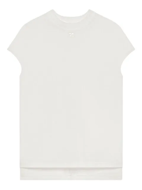 Courrèges logo T-shirt White 126JTS238JS0233