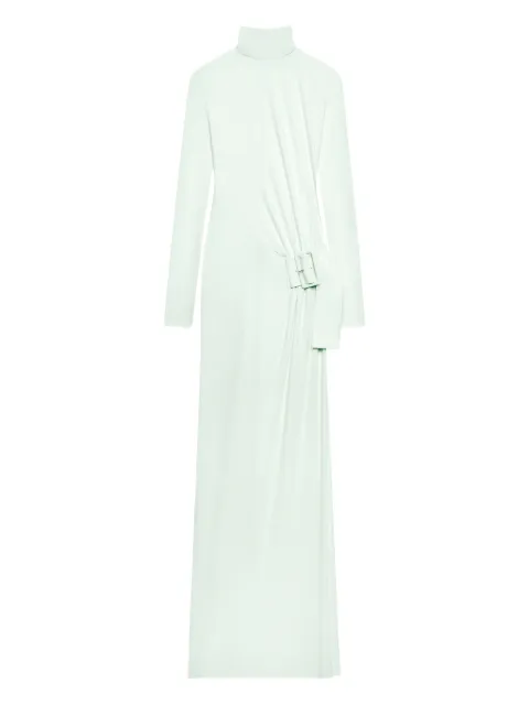 Courrèges buckled long dress Green 126JRO811JS0145