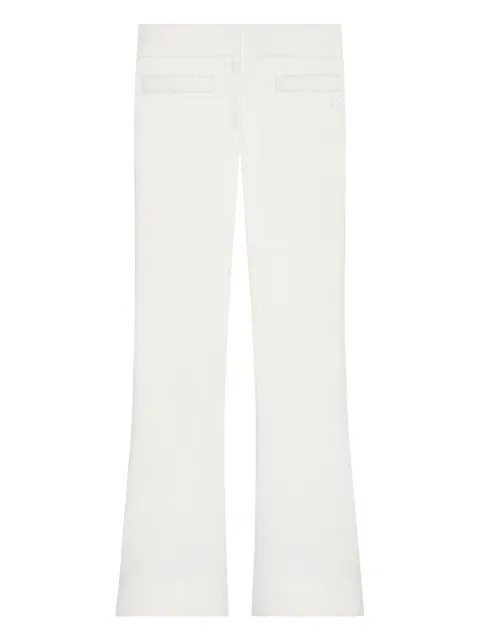 Courrèges logo-detail bootcut trousers White 126CPA681PL0170
