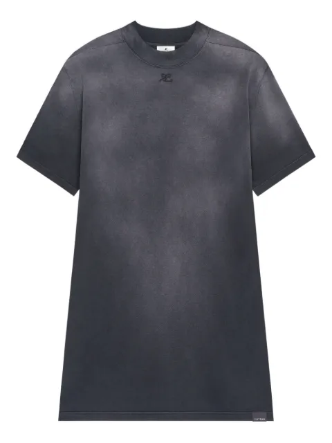 Courrèges short-sleeve T-shirt mini dress Black 126JRO801JS0273