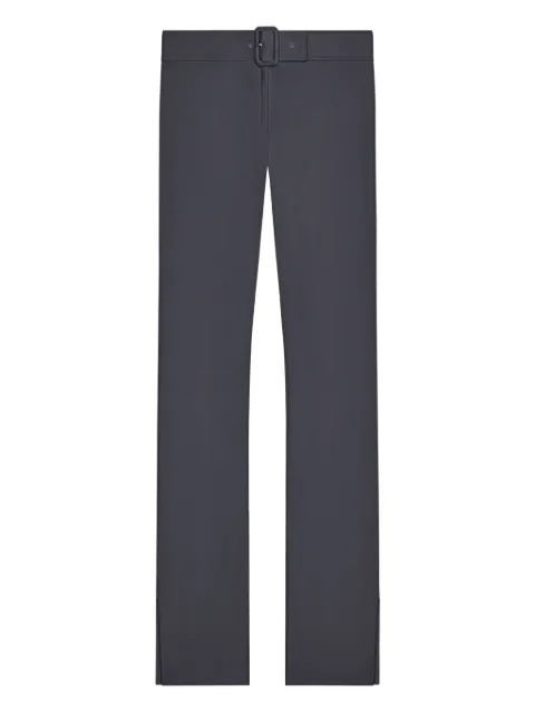 Courrèges buckle-detail jersey trousers Grey 126JPA678PA0043