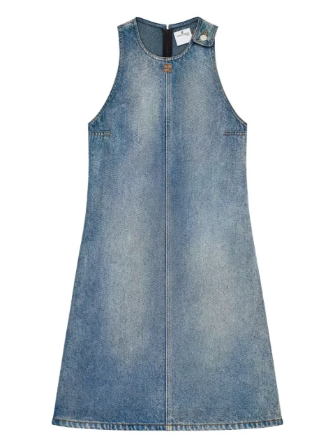 Courrèges Sleeveless Denim Dress Blue 126DRO791DE00587055