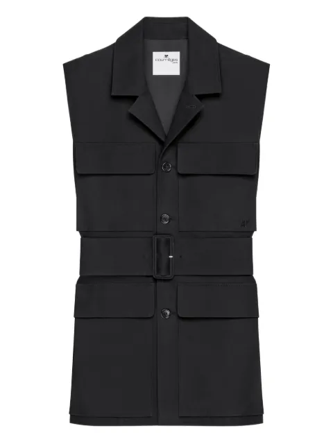 Courrèges belted jacket Black 126CMA269C00134