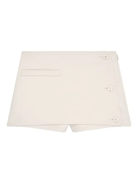 Courrèges button mini shorts Neutrals 126CSH066PL0170