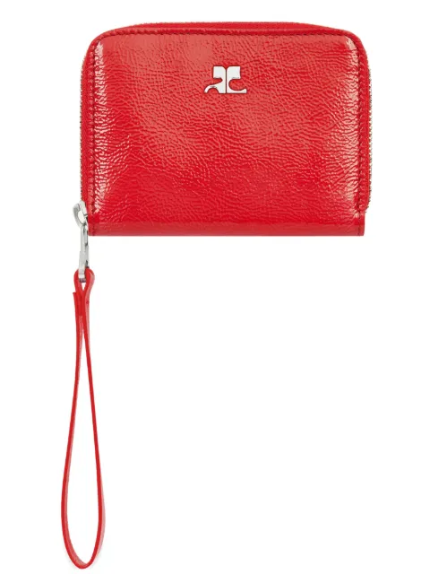 Courrèges zipped compact wallet Red 126GPM037CR0043