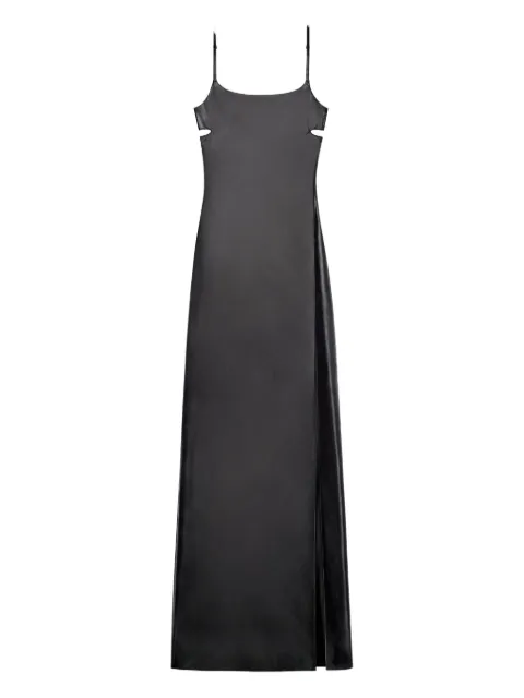 Courrèges cut-out long dress Black 126CRO771AC0035