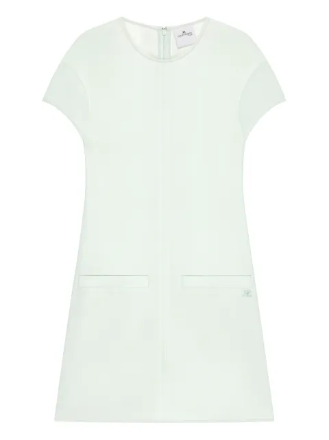 Courrèges welt-pocket mini dress Green 126CRO790PL0159