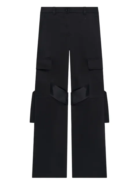 Courrèges satin-finish trousers Black 126CPA558TA0007