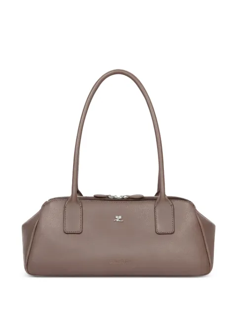 Courrèges strip leather shoulder bag Neutrals 126GSA206CV0034100CALFLEATHER