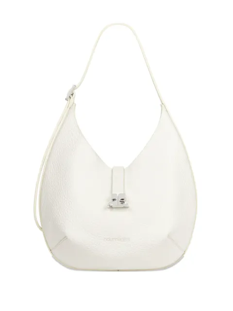 Courrèges small Hobo grained leather tote bag White 126GSA213CR0070