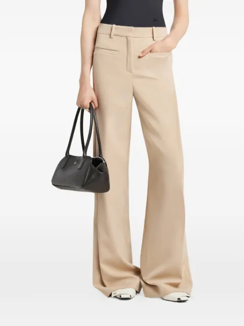 Courrèges pleated-detail trousers Brown 126CPA450PL0159