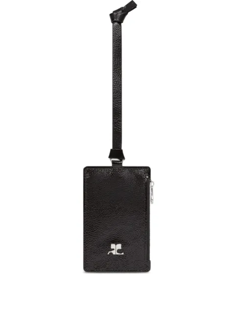 Courrèges zipped cardholder Black 126GPM036CR0043