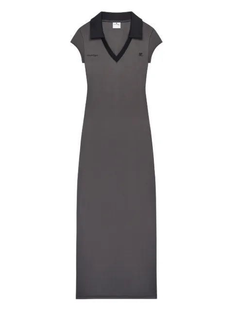 Courrèges logo maxi dress Grey 126JRO807JS0195